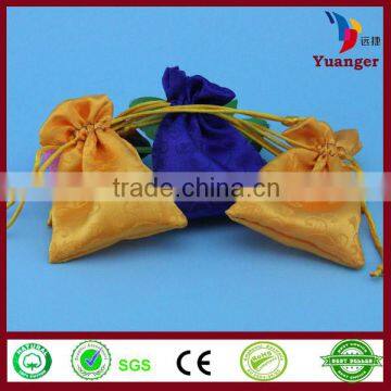 China Factory Beautiful Drawstring Small Tea Silk Bag