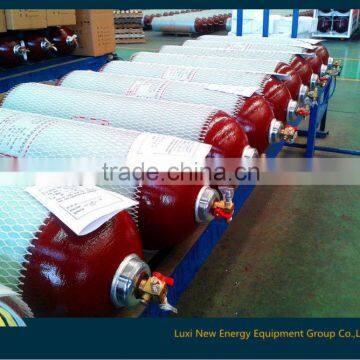 65L Type II hoop-wrapped glass fiber composite materials gas cylinder for car