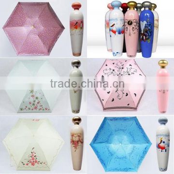 Portable Folding Perfume Shape Bottle Umbrella