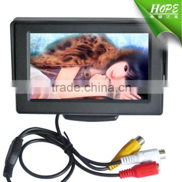 Widescreen 16:9 2AV Inputs DC12V 4.3Inch Car LCD LED Monitor