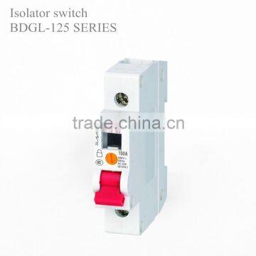 type of isolator switch with visual window