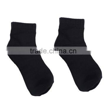 wholesale basketball mens custom knit black cotton sport socks from china