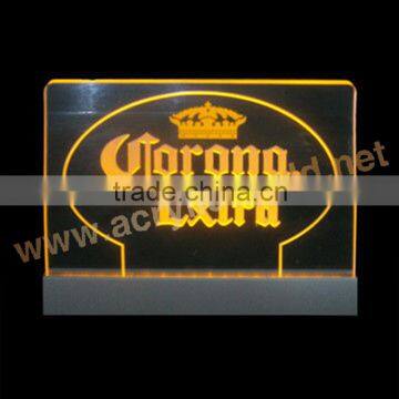 Custom Acrylic Led Signs With Aluminum Base Manufacture