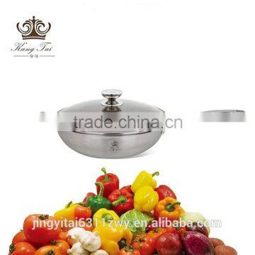 wholesales fashion camping cookware sets titanium chinese wok with glass lid