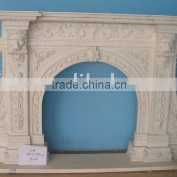 stone carving fire place mantel CF5611