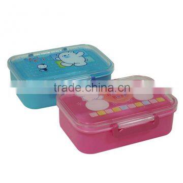 Plastic one layer breakfast lunch box