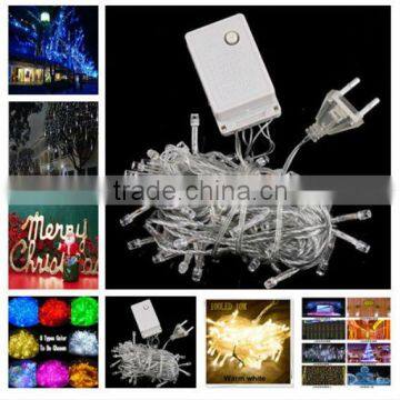 Holiday saling Outdoor 10m 100 LED string 8 Colors choice , christmas decoration