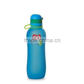 2015 Custom LOGO Heat Insulated Silicone Folding Water Bottle for Travelling Foldable Water Bottle photo-3