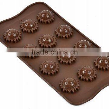 Smile Sun Shaped Silicone Funny Chocolate Mold