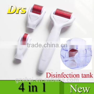 4 in 1 derma roller set best facial skin care product professional DRS dermaroller microneedle roller for acne removal Derma Rol