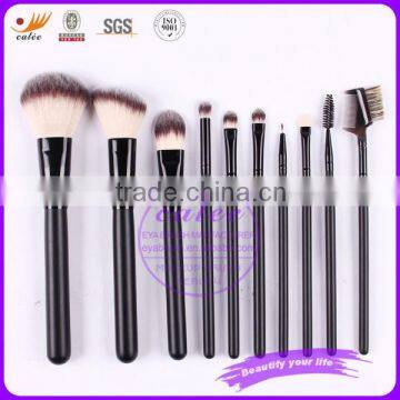 10pcs Hot black cosmetic brush collection