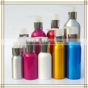 cosmetics packaging round shoulder aluminum shampoo bottle from China