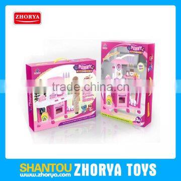 Zhorya children family kitchen toy food many play set