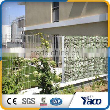 Bright surface HDG beautiful Square hole welded gabion cage