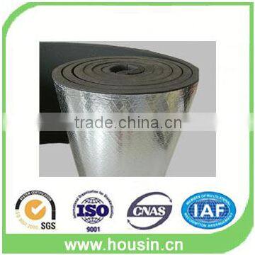 black rubber foam plastic thermal insulation sheet with aluminum foil