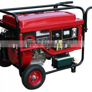 100% Cooper wire 2.8kw petrol generator gasoline with wheels and handle