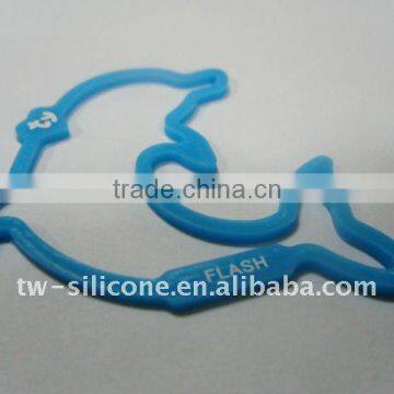 animal colorful silicone shape band