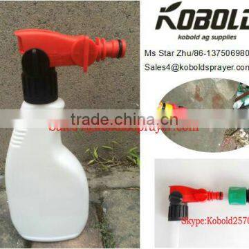 Plastic Foam Sprayer, Hose End Car Wash sprayer with 500ml Bottle