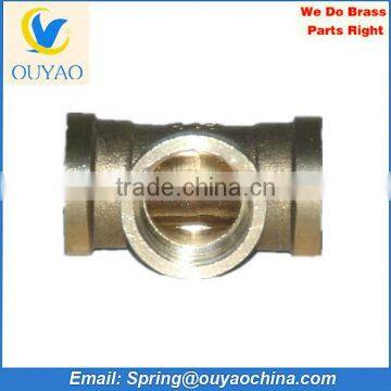Low MOQ Brass Tee Pipe Fitting.