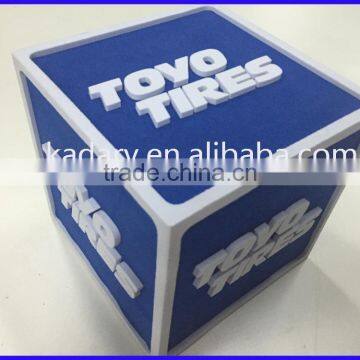 2016 popular square 3D logo eva foam