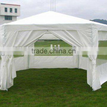 Hexangular shade gazebo with PE window