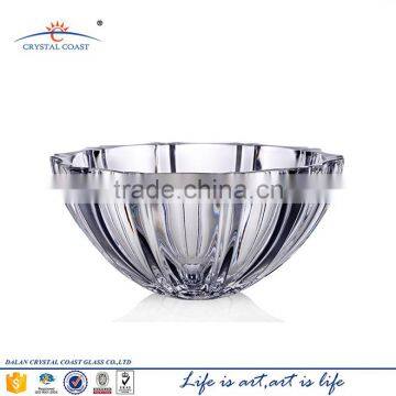 unique clear glass salad bowl for kitchen tableware