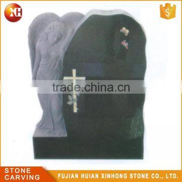 Various Size Double Shanxi Wholesale Black Granite Tombstone