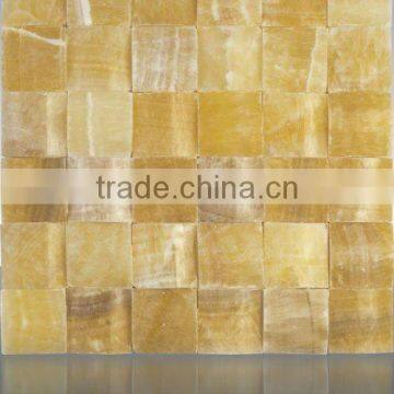 Cheap yellow onyx mosaic tile