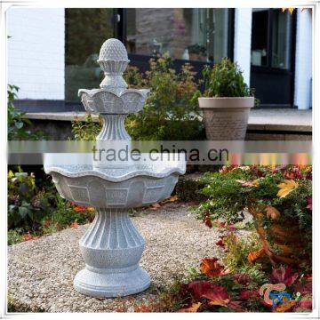 Pineapple Head Polyresin Tiers Outdoor Water Fountain Waterfall