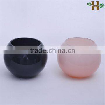 Wholesale Handblown Cheap Round Glass Bowl Vase photo-2