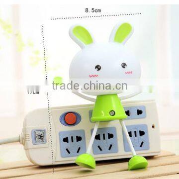 Plug Cartoon Animal Rabbit Led Motion Sensor Night Light photo-3