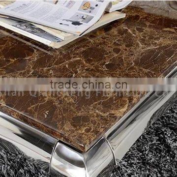 Silver Metal Corner Table Mirrored Side Table photo-4