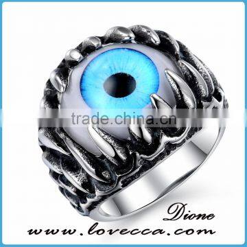 Cheap Finger Spikes Stainless Steel Ring Eyeball Jewelry photo-2