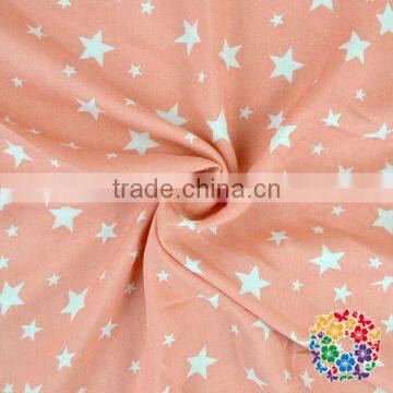 White Black Stars Printed Woven Cotton Fabric Size 100 x 150cm photo-5