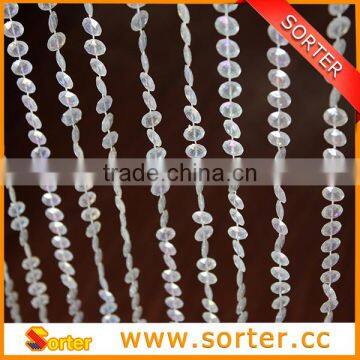 plastic crystal beaded chain window curtains for living room