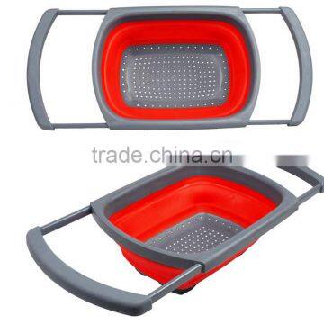 Foldable Plastic Sink Colander/foldable Plastic Colander photo-3