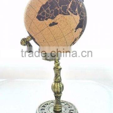 Cork Globe With Cast Iron Base photo-2