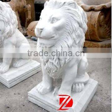 Sitting Lion Marble Statues for Sale photo-2
