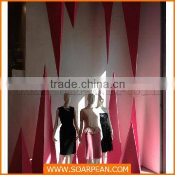 Wooden Triangle Designs for Retail Shop Visual Display photo-3