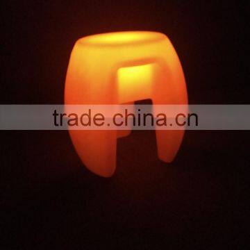 Newly Solar Powered System Lighting Colorful Plastic LED Stool With 16 Colors Change by Remote Control photo-2