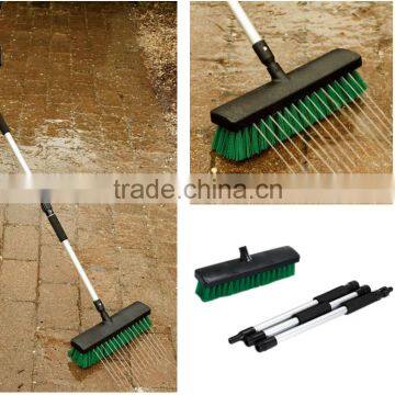 garden sweeping brush, telescoping broom for sweeping, floor cleaning brooms