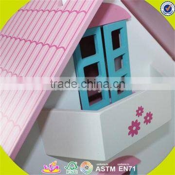 Wholesale Kids Beautiful Wooden Dollhouse Miniatures Fashion Baby Wooden Dollhouse Toy W06A030 photo-3