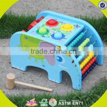 Wholesale Educational Wooden Pounding Toy Multi Function Wooden Pounding Toy With Abaucs and Blocks W12D029 photo-5