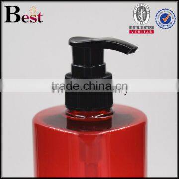 2017 China Wholesaler 500ml Plastic Spray Bottle Red Plastic Spray Bottle Square Shoulder Plastic Spray Bottle With Black Pump photo-2