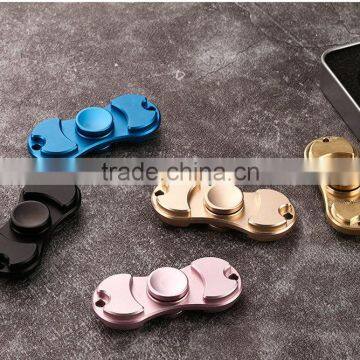 2017 Newest Release Stress Fidget Toys Metal EDC Fidget Spinner, Pure Copper or Aluminum Finger Spinner Toy
