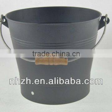 kitchen middle matte black iron bucket