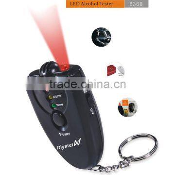 Alcohol Breathalyzer Tester With Flashlight Keychain Wine Breathalizer Alcohol Tester photo-3
