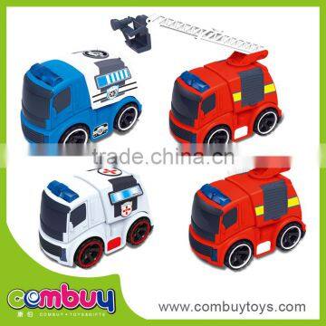 Most popular kids small toy cars friction plastic police cat