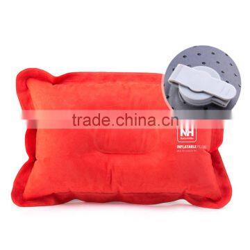 Sales Promotion Mini Travel Pillow Ultralight Portable Air Inflatable Suede Outdoor CampingTravel Soft Pillow Free Shipping photo-5