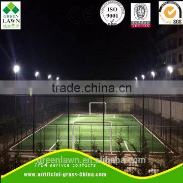 2017 New product PE Material bi colors football field artificial grass roll by wuxi greenlawn